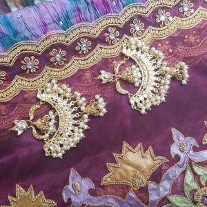 Jhumka Earrings Large Ethnic jewelry South Asian Wedding And Events